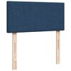 vidaXL Sommier &agrave; lattes de lit avec matelas Bleu 90x200 cm Tissu