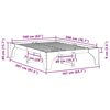 vidaXL Cadre de lit Marron 160 x 200 cm Pin massif