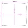 vidaXL Voile de parasol tissu oxford rectangulaire 2,5x3 m noir