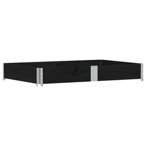 vidaXL Jardini&egrave;re noir 150x100 cm bois massif de pin