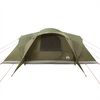 vidaXL Tente familiale &agrave; d&ocirc;me 6 personnes vert olive imperm&eacute;able