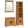 vidaXL Ensemble de meubles de salle de bain 3 pcs bois de pin massif