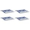 vidaXL Coussins de chaise de jardin lot de 4 50x50x4 cm