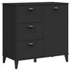 vidaXL Buffet VIKEN noir 80x40x80 cm bois d'ing&eacute;nierie