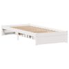 vidaXL Cadre de lit sans matelas blanc 90x190 cm bois de pin massif