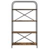 vidaXL &Eacute;tag&egrave;re Ch&ecirc;ne fum&eacute; 80 x 30 x 146 cm Bois d'ing&eacute;nierie