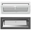 vidaXL Fen&ecirc;tre de sous-sol RISOR 100 x 40 cm PVC et verre