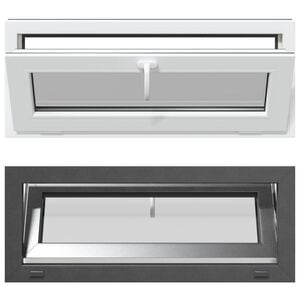 vidaXL Fen&ecirc;tre de sous-sol RISOR 100 x 40 cm PVC et verre