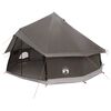 vidaXL Tente Tipi Marron Gris 400 x 400 x 250 cm Polyester et Acier