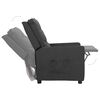 vidaXL Fauteuil inclinable Gris fonc&eacute; Tissu