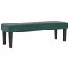 vidaXL Lit &agrave; ressorts avec matelas Vert fonc&eacute; 160 x 200 cm Velours