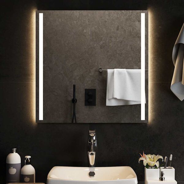 vidaXL Miroir de salle de bain &agrave; LED 60x60 cm