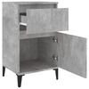 vidaXL Table de chevet gris b&eacute;ton 40x35x70 cm