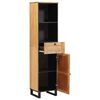 vidaXL Armoire de salle de bain avec &eacute;tag&egrave;re Marron 38 x 33 x 160 cm