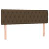 vidaXL Sommier &agrave; lattes de lit matelas et LED Marron fonc&eacute; 140x200 cm