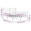 vidaXL Cadre de lit sans matelas bois de pin massif