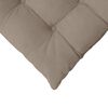 vidaXL Coussins de si&egrave;ge 4 pcs Taupe 40 x 40 x 6 cm Microfibre