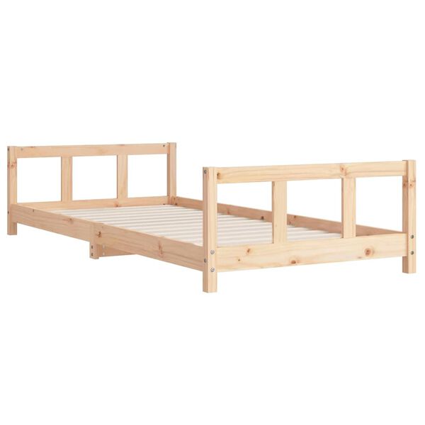 vidaXL Cadre de lit pour enfant 90x190 cm Bois de pin massif