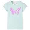 T-shirt pour enfants &agrave; mancherons menthe clair 140