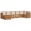 vidaXL Ensembles de canap&eacute;s 7 pcs Naturel Bois d'Acacia Massif