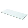 vidaXL Panneau pour &eacute;tag&egrave;re Verre transparent 60 x 20 cm
