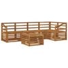vidaXL Ensembles de canap&eacute;s 6 pcs Naturel Bois d'Acacia Massif