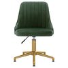 vidaXL Chaises pivotantes &agrave; manger lot de 2 Vert fonc&eacute; Velours
