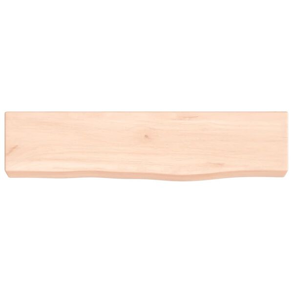 vidaXL &Eacute;tag&egrave;re murale 40x10x4 cm bois de ch&ecirc;ne massif non trait&eacute;