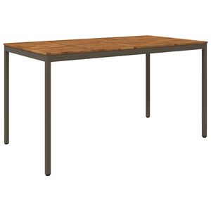 vidaXL Table de Bar de Jardin Naturel et caf&eacute; 196 x 100,5 x 105 cm
