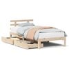 vidaXL Cadre de lit avec tiroirs sans matelas 90x200 cm
