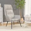 vidaXL Chaise de relaxation Gris clair Similicuir daim