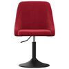 vidaXL Chaises &agrave; manger lot de 2 Rouge bordeaux Velours