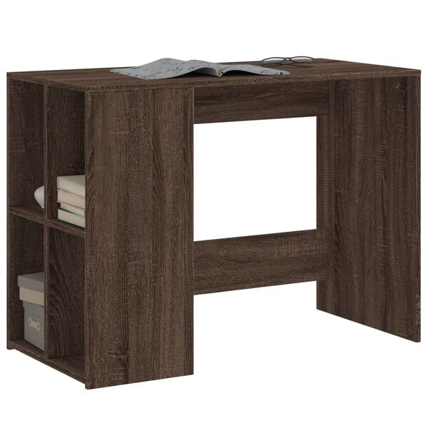 vidaXL Bureau ch&ecirc;ne marron 102x50x75 cm bois d'ing&eacute;nierie