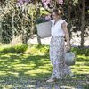 Capi Pot &agrave; fleurs Waste Rib 43x41 cm Beige terrazzo