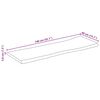 vidaXL Dessus de table bord vivant 140x40x3,8 cm bois de manguier brut