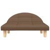 vidaXL Lit pour chien marron 70x52x30 cm tissu