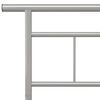vidaXL Cadre de lit sans matelas gris m&eacute;tal 200x200 cm