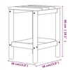vidaXL Chaises de jardin Adirondack avec table PEHD Blanc