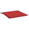 vidaXL Coussins de chaise jardin lot de 4 rouge 50x50x4cm tissu oxford