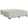 vidaXL Sommier &agrave; lattes de lit et matelas Gris clair 180x200cm Velours