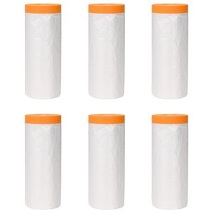 vidaXL Tapis de protection avec bande adh&eacute;sive 6 pcs 240 x 2000 cm