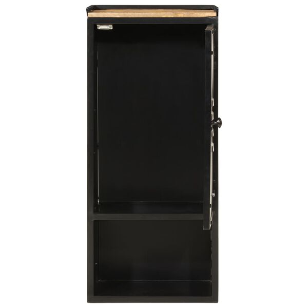 vidaXL Armoire de salle de bain 40x27x90 cm fer et bois de manguier