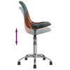 vidaXL Chaises pivotantes &agrave; manger lot de 2 Patchwork tissu
