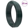 vidaXL Fil de cl&ocirc;ture Vert 25 m PVC