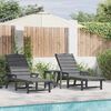 vidaXL Mobilier de jardin lounge 2 pcs Gris clair 53 x 195.5 x 30cm