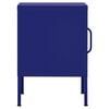 vidaXL Table de chevet Bleu marine 35x35x51 cm Acier