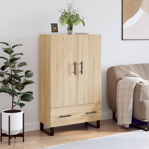 vidaXL Buffet haut ch&ecirc;ne sonoma 69,5x31x115 cm bois d'ing&eacute;nierie