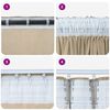 vidaXL Rideaux en velours 2 pcs Cr&egrave;me 245 x 140 cm Velours