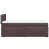 vidaXL Sommier &agrave; lattes de lit avec matelas Marron fonc&eacute; 90x190 cm