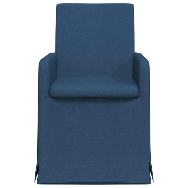 vidaXL Chaises de salle &agrave; manger 2 pcs Bleu 57 x 67 x 95 cm tissu